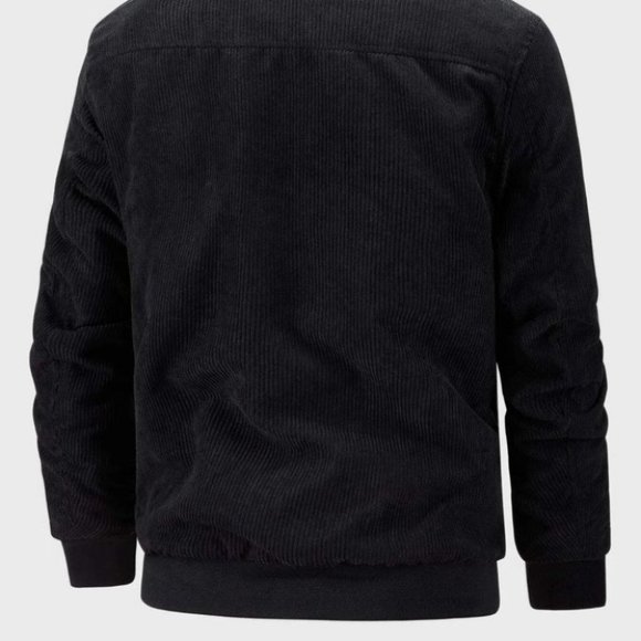 Black Mens Ful Lined Jacket - Picture 4 of 7